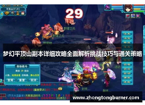 梦幻平顶山副本详细攻略全面解析挑战技巧与通关策略