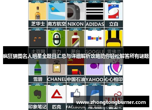 疯狂猜图名人明星全题目汇总与详细解析攻略助你轻松解答所有谜题